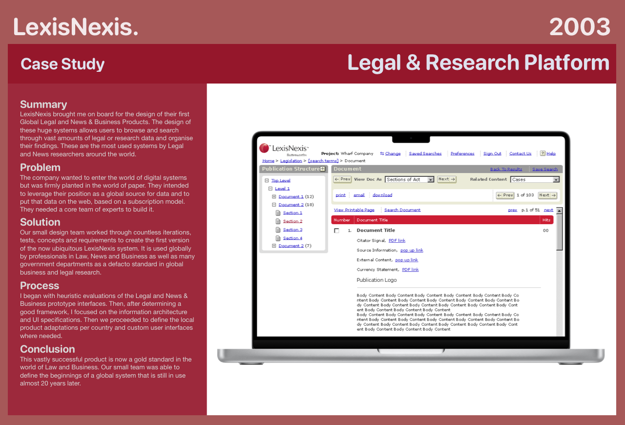 LexisNexis case study: Legal & Research Platform