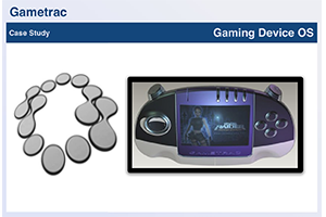 
                    · Designed a UI Framework for the Gizmondo Gametrac Device<br>
                    · Paper Prototyping User Interface and the Information Architecture<br>
                    · Invented a model for Text Entry via Joypad through research